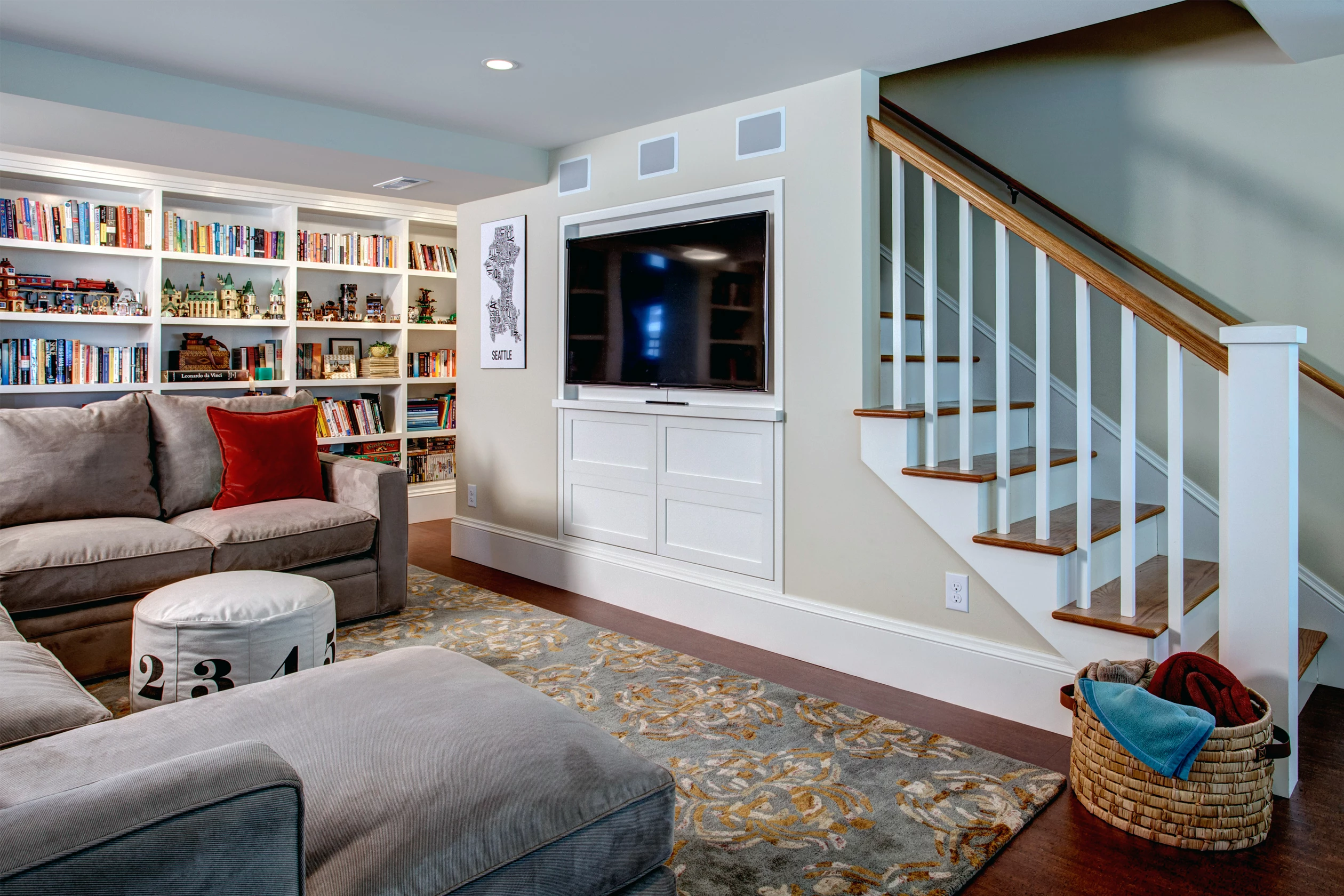 Light-Filled Basement Remodel – Basement Lego Space – Board & Vellum