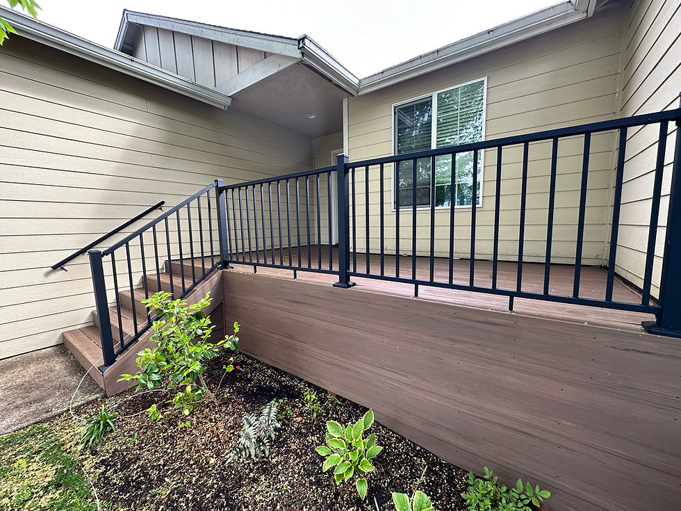 Metal Deck Railing Installation in Salem, OR | Wilkins Fences and Decks