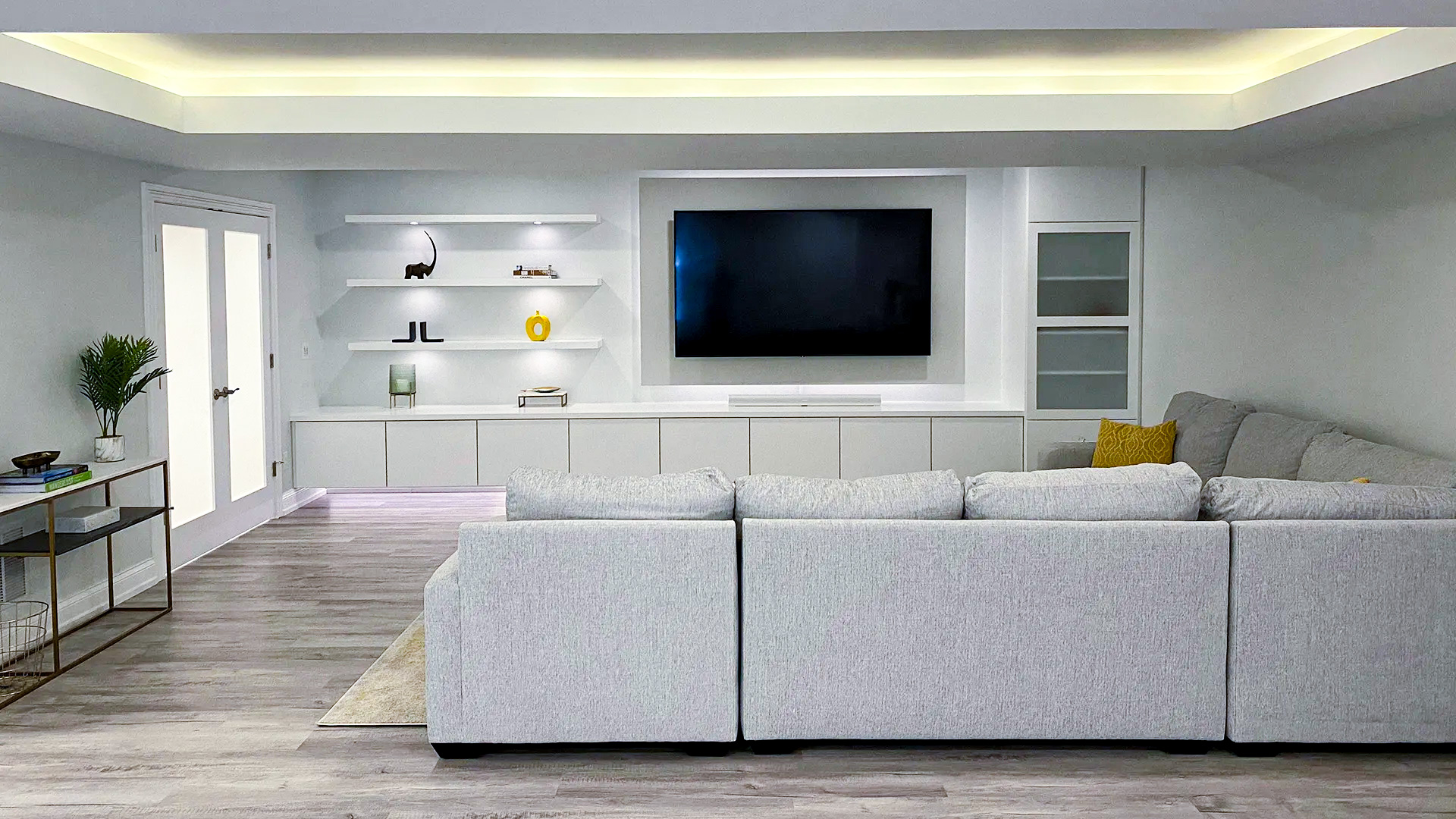 Modern Basement | Virtue Design + Build