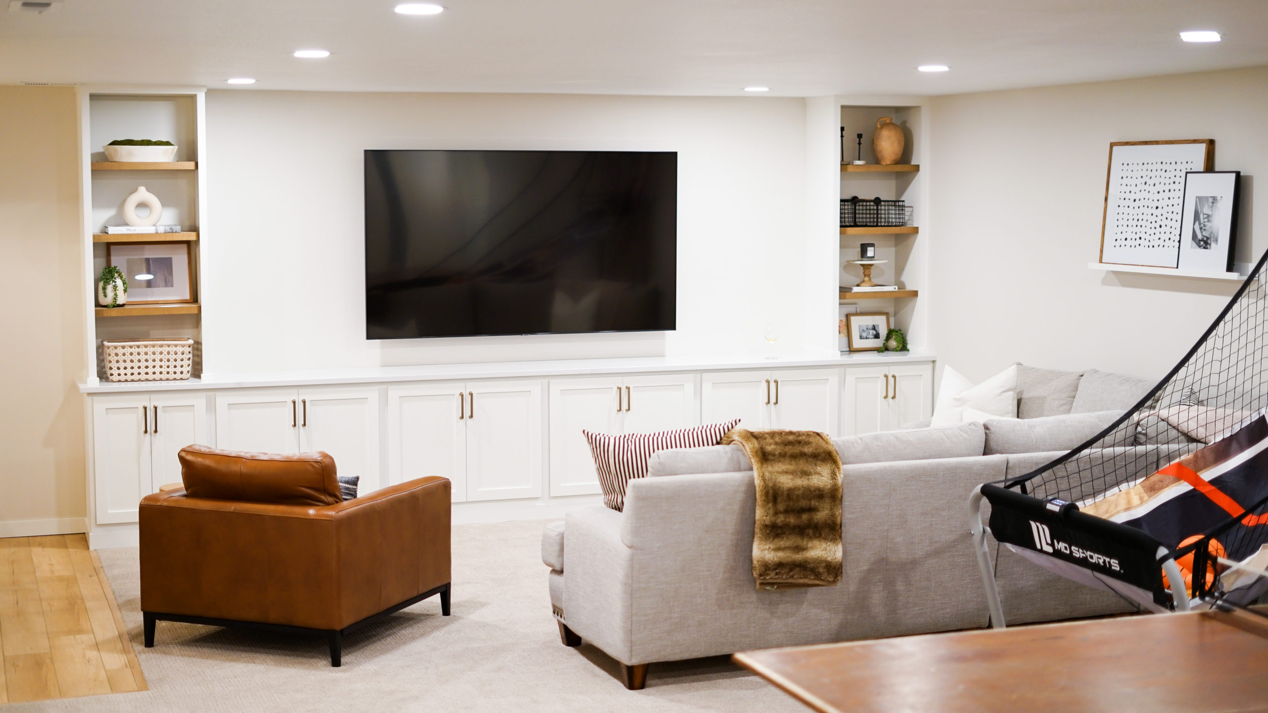 Modern Farmhouse Basement Design - Midwest In Style