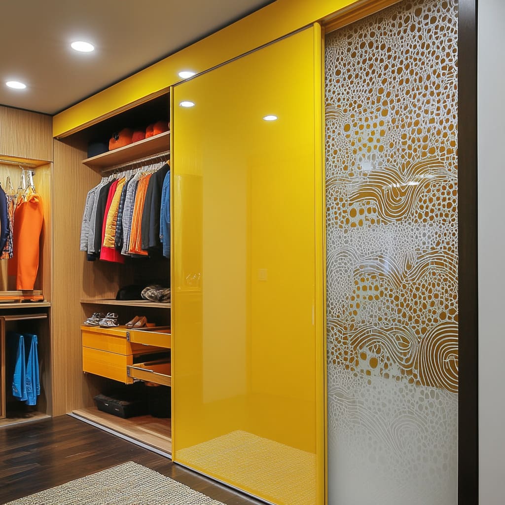 Modern Sliding Closet Doors: Materials, Colors, Lighting, Tip