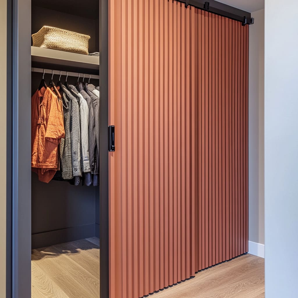Modern Sliding Closet Doors: Materials, Colors, Lighting, Tip