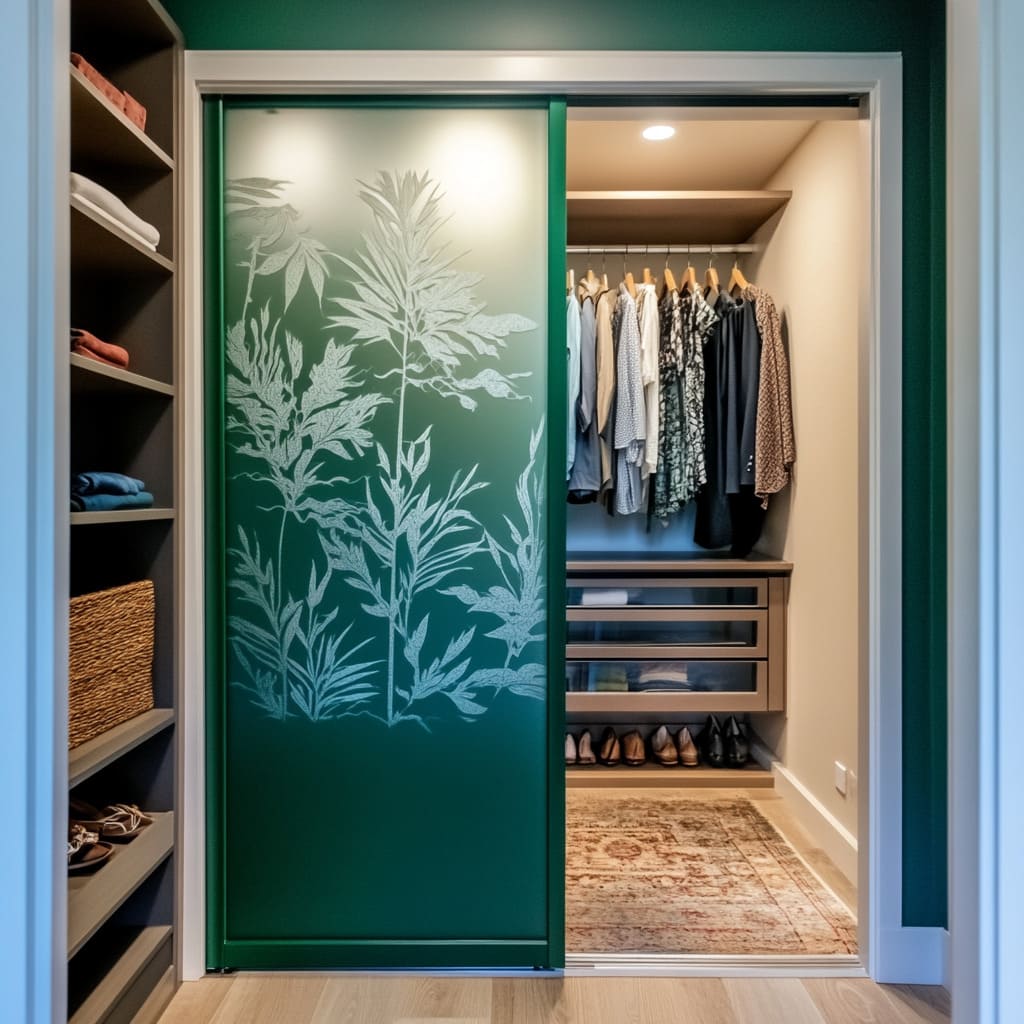 Modern Sliding Closet Doors: Materials, Colors, Lighting, Tip