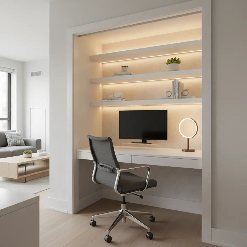 Office Setup Computer Desk Chair For Small Spaces Best Small Desks For Closet Office (Cloffice) Setups 2026