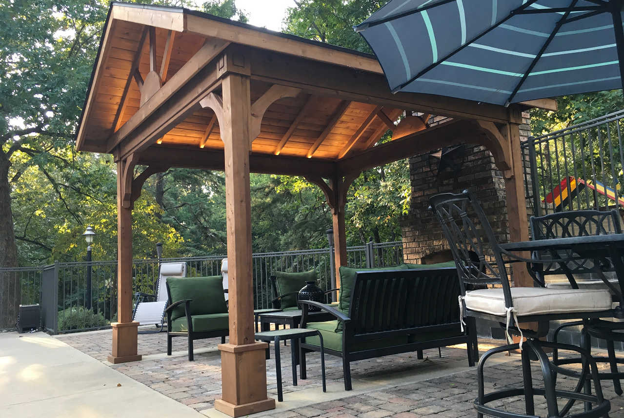 Red Cedar Patio Cover Kits | Cedar Pavilion Kits | Pre-made