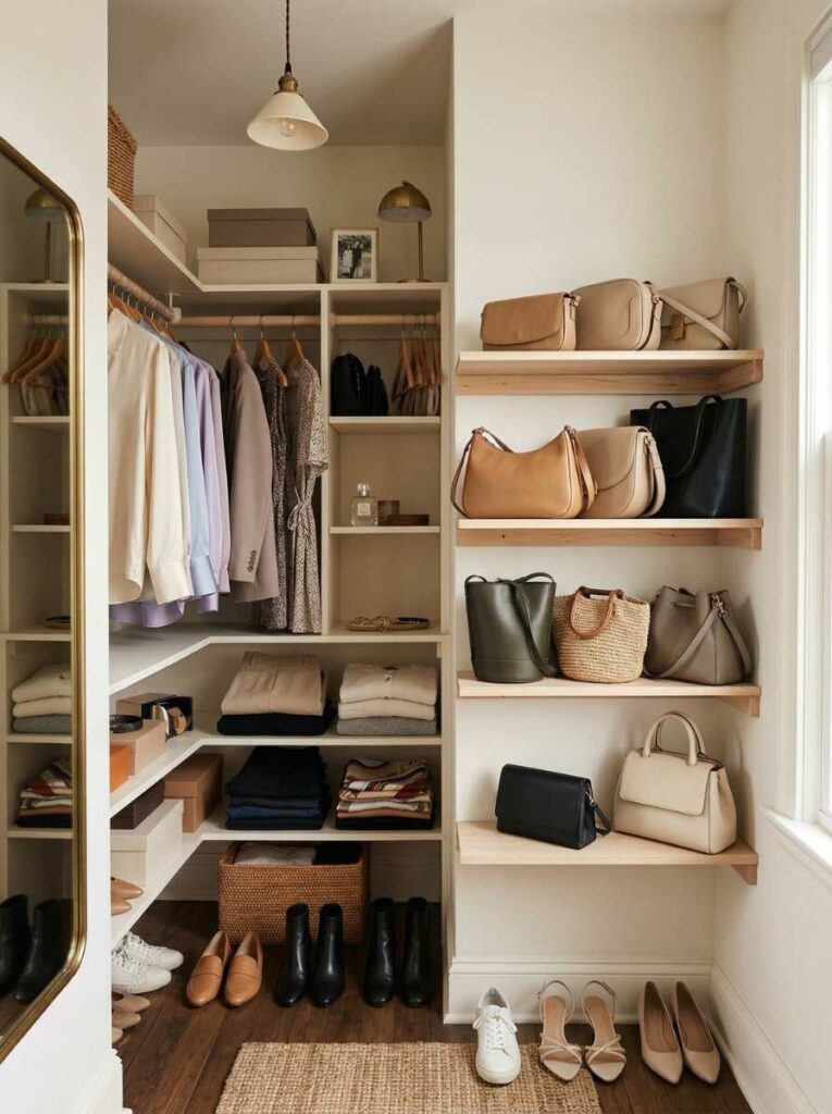 Small Walk-In Closet Ideas That Make the Most of Every Inch - Our Happy Corner