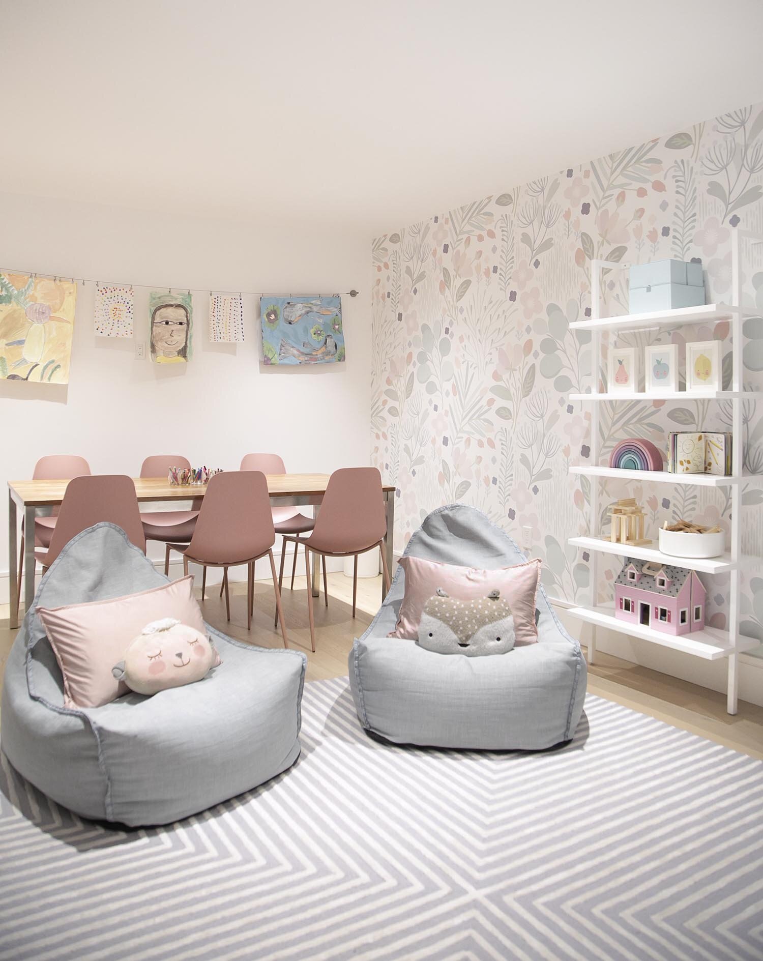SOPHIE + MINJI'S PASTEL MODERN BASEMENT PLAYROOM — WINTER DAISY | Melissa Barling, Kids' Interior Decorator & Lifestyle Blogger