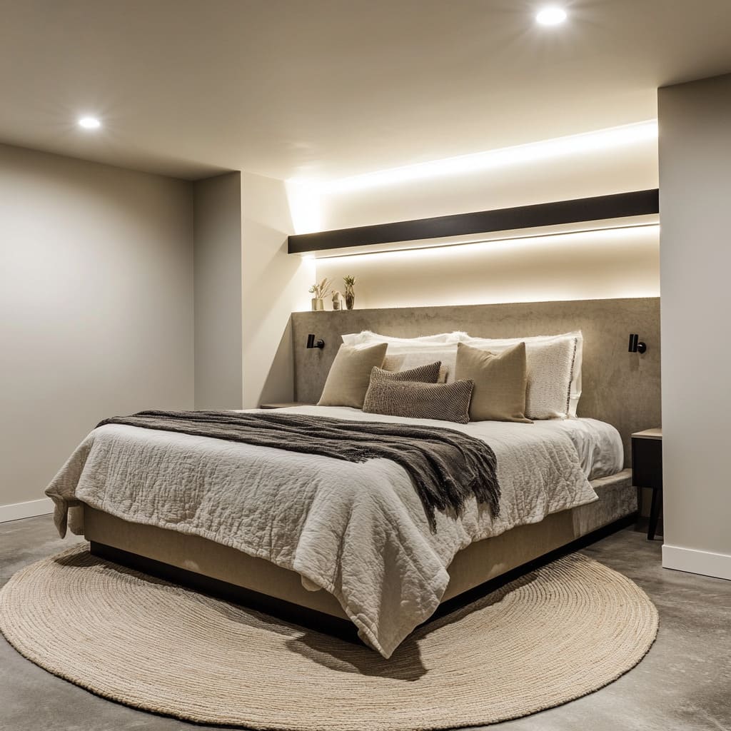 Spa-Inspired Basement Bedroom Design Ideas | FH