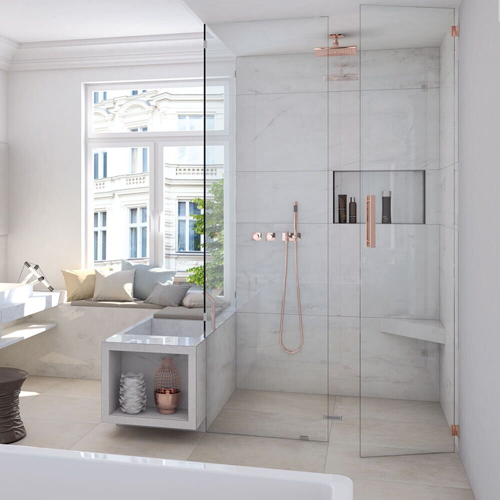 Square Triangular Shower Seat Built In Corner Shower Seat Design Ideas