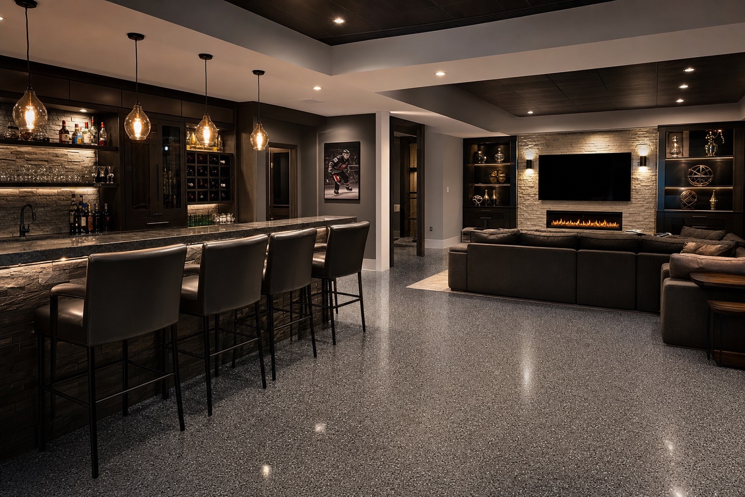 Stained Concrete Floors Naperville IL | Won't Peel