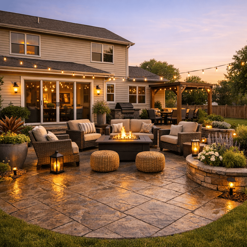 stamped concrete patio ideas that transform your outdoor space
