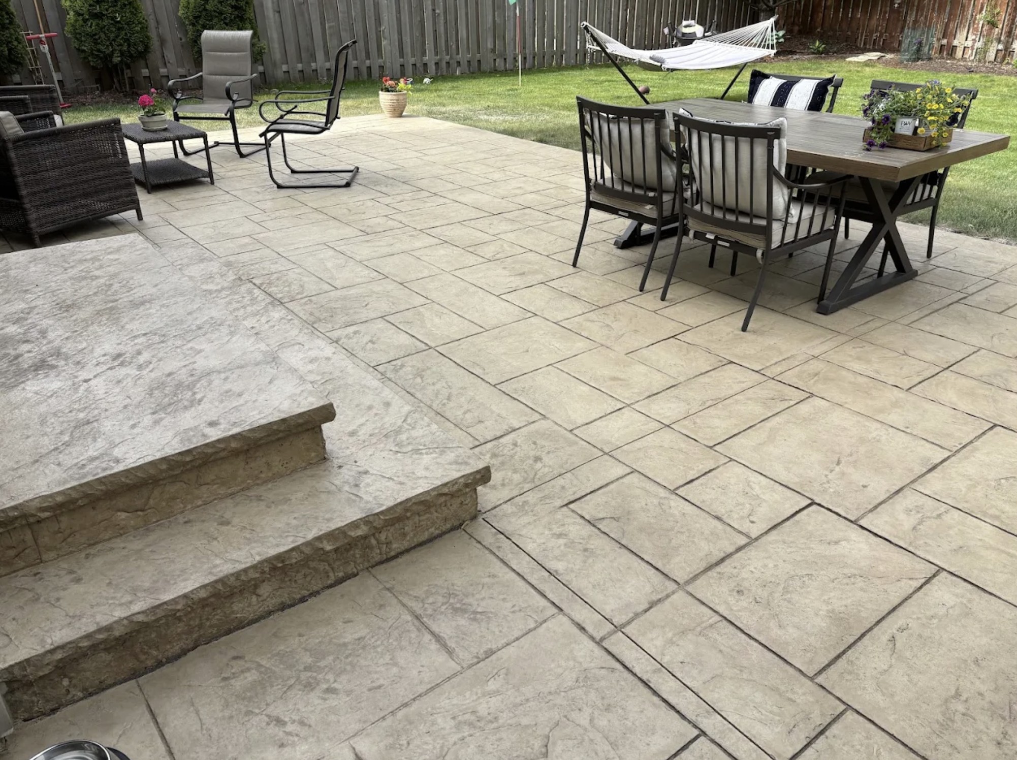 Stamped Concrete Patio in Zionsville, Indiana | Hamilton County Concrete and Patios