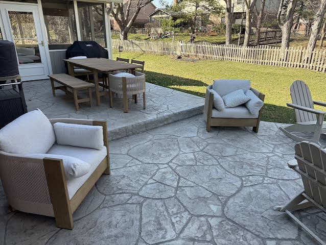 Stamped Custom Concrete Patios | Indy Decorative Concrete