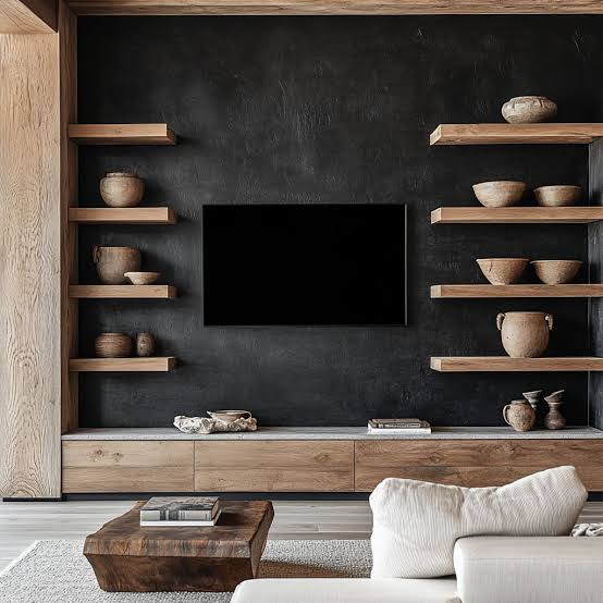 Stylish Black TV Wall Ideas by Interior Designers | FH
