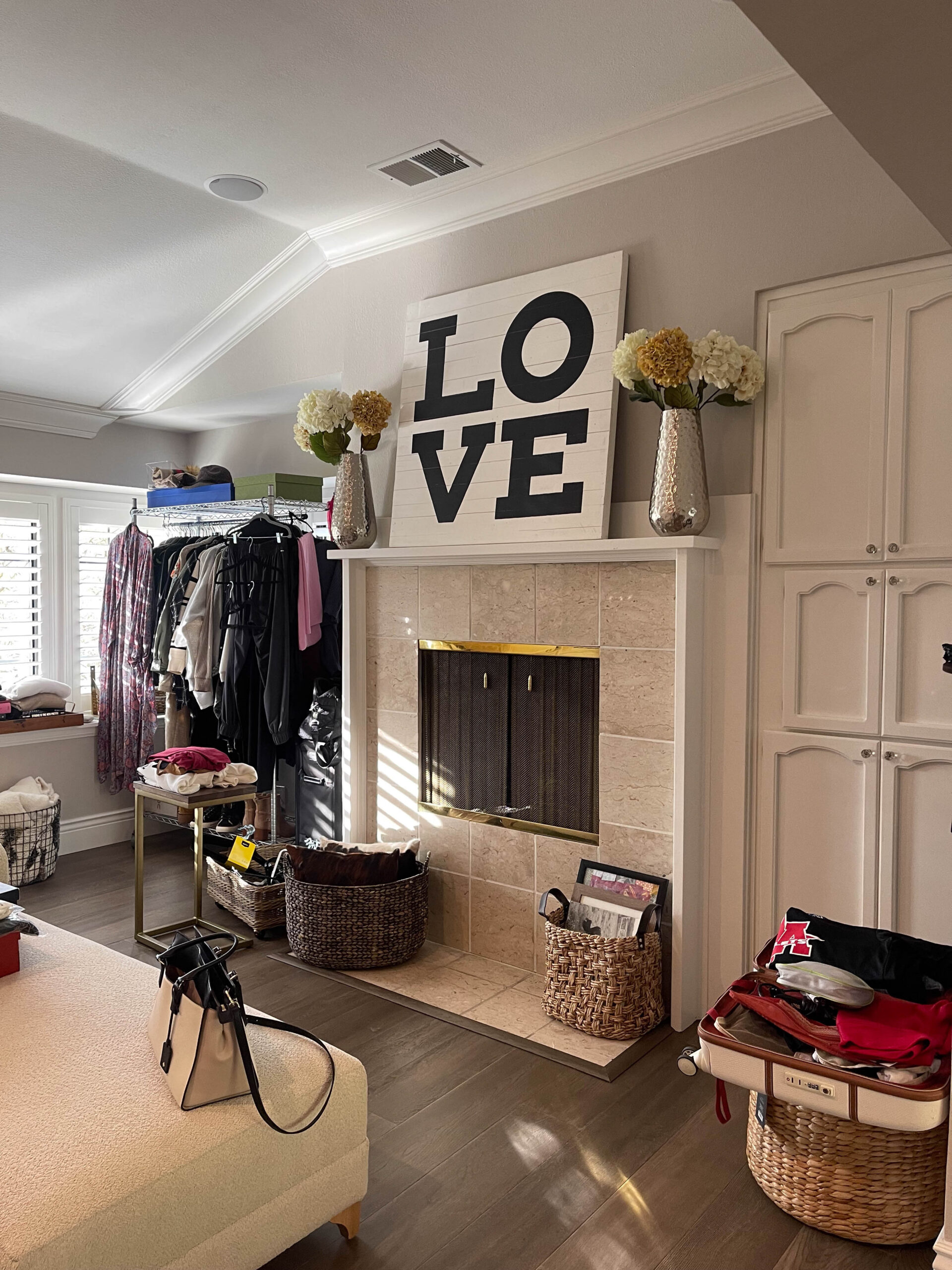 Transforming A Sitting Room Into A Walk-In Closet - Simply Organized