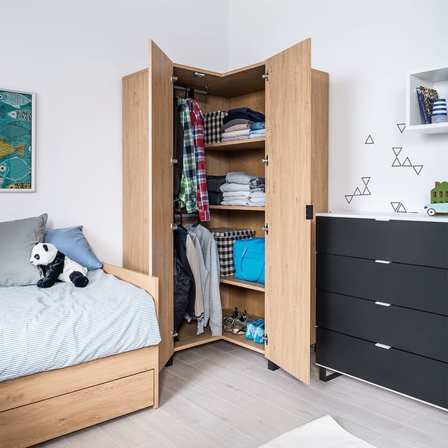 Vox Simple Corner Wardrobe - Home & Style