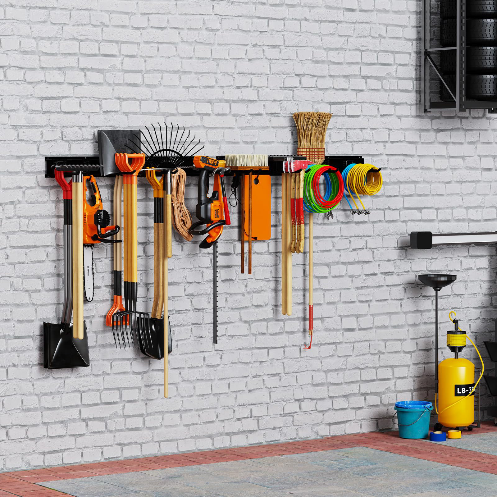 Wall Organizer Garage Wall Tool Hangers Tool Hangers For Garage Wall 55'W Garage Shelving Heavy Duty