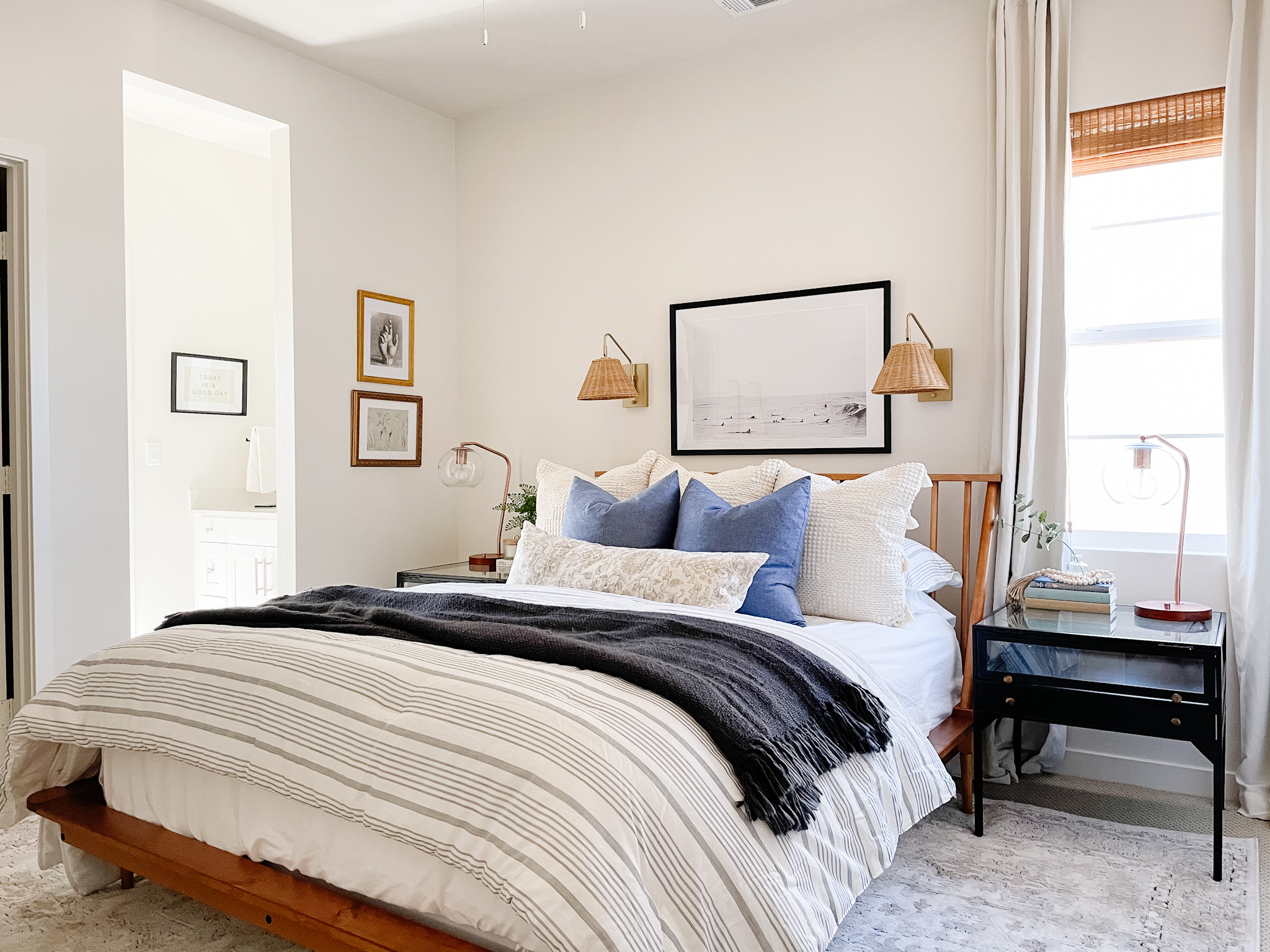 We're so proud of our latest California Casual bedroom project - Dwell & Oak