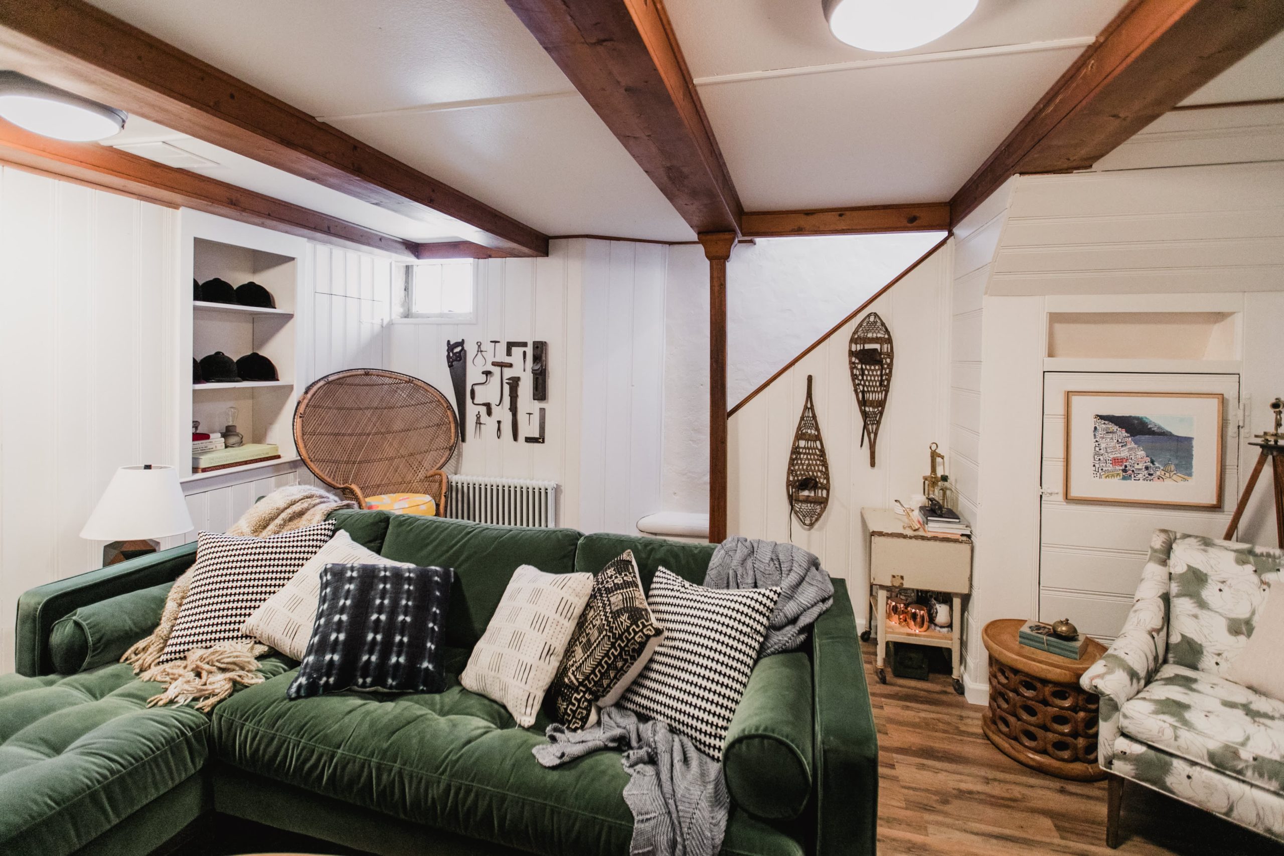 Wood Panel Basement DIY Makeover | Apartment Therapy