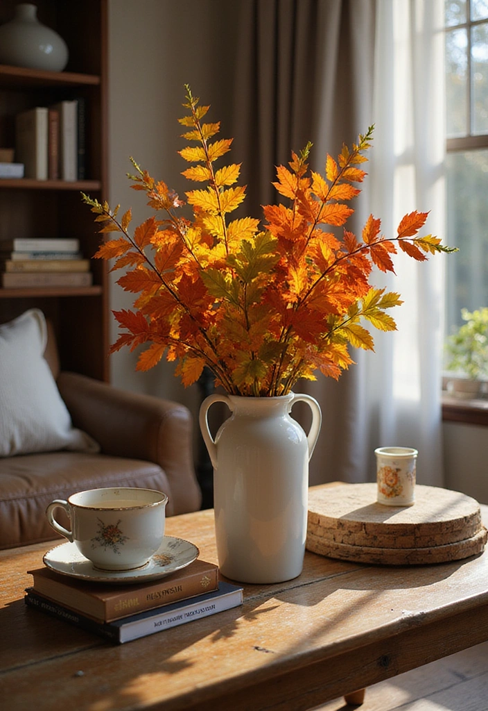 10 Cozy Fall Coffee Table Decor Ideas for Book Lovers