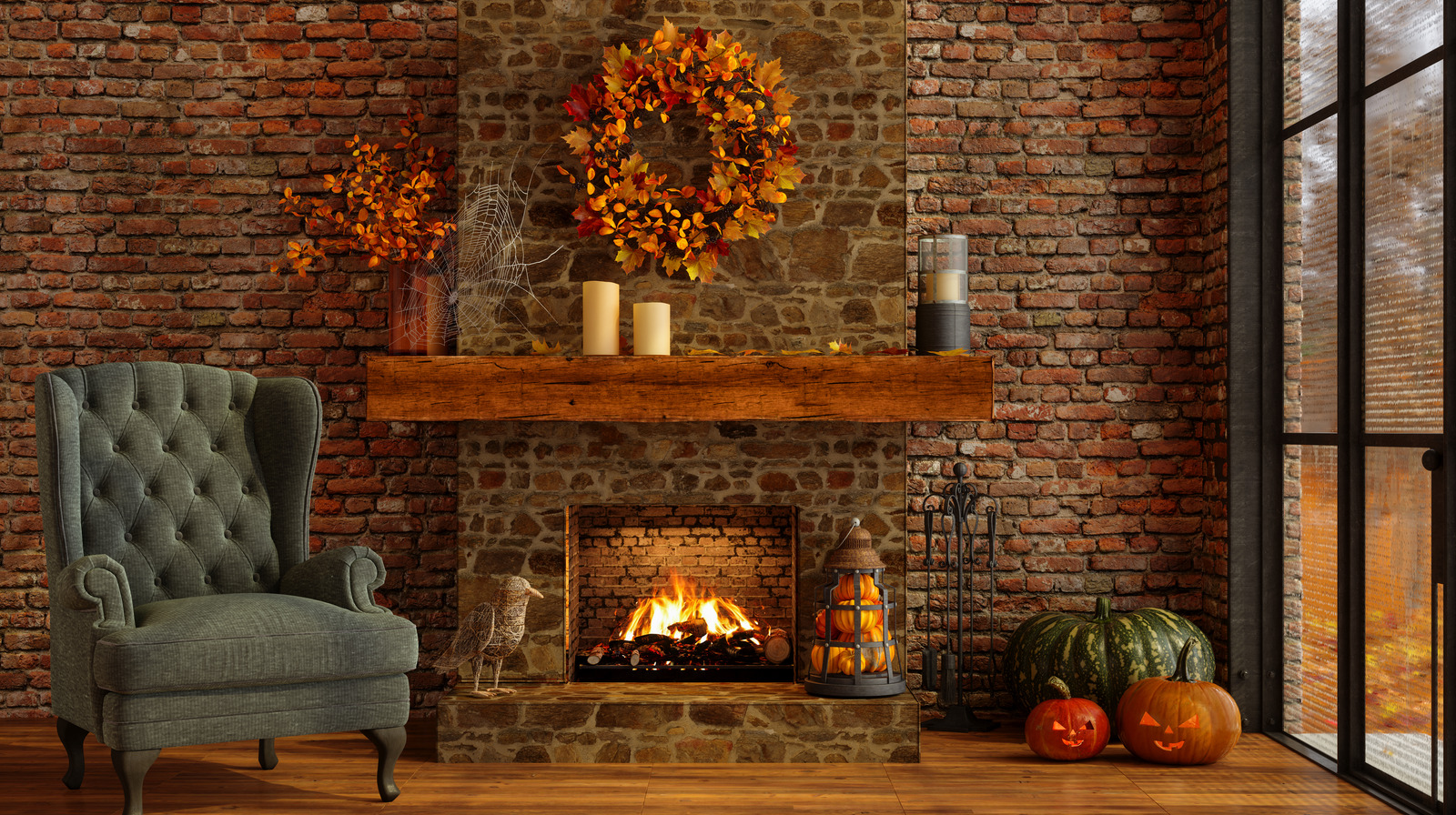10 Ways To Decorate Your Mantel For A Warm & Cozy Thanksgiving