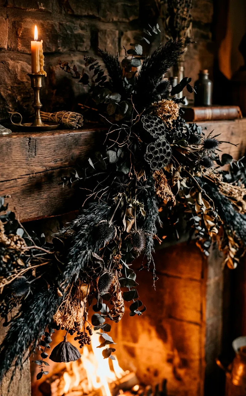 15 Witchy Fireplace Accents for Enchanting Halloween Decor - SpaceOfMuse