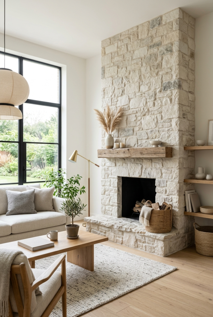 19 Stone Fireplace Ideas for a Cozy Living Room - Thedecorevibe