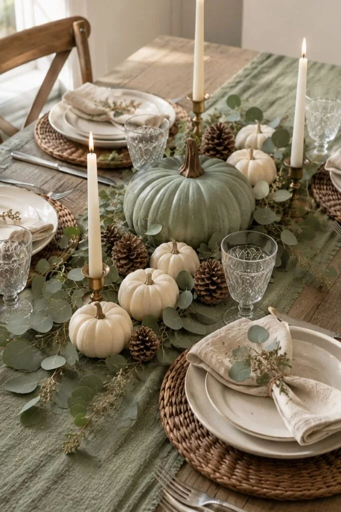21 Sage Green Thanksgiving Table Decor Ideas to Try