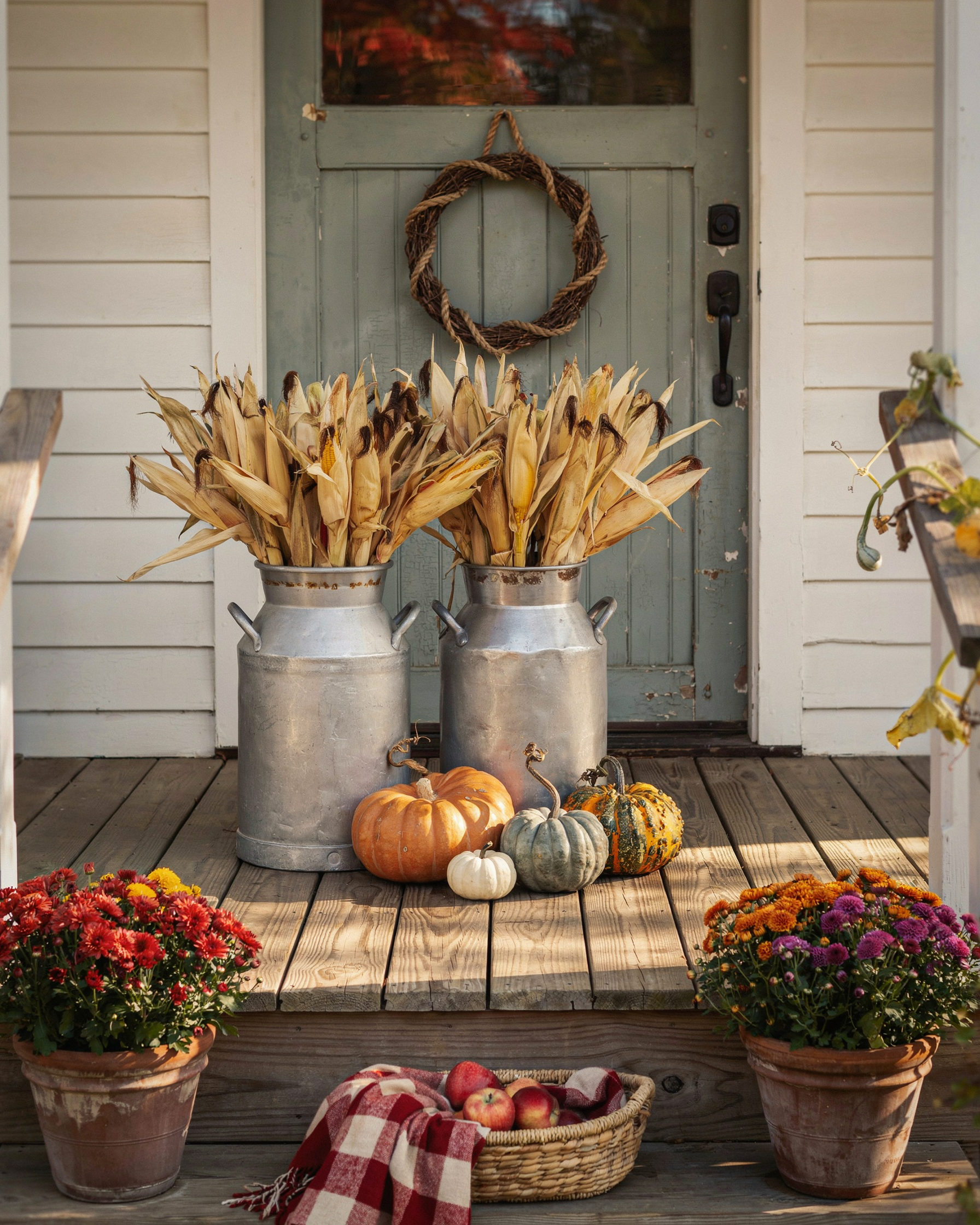 25 Farmhouse Fall Porch Ideas Full of Autumn Charm to Make Your Home Look Cozy and Inviting | DIY Garden