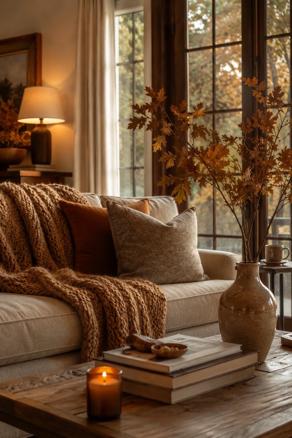 27 Cozy Fall Living Room Ideas That Feel Warm, Not Cluttered - Zalewska Home