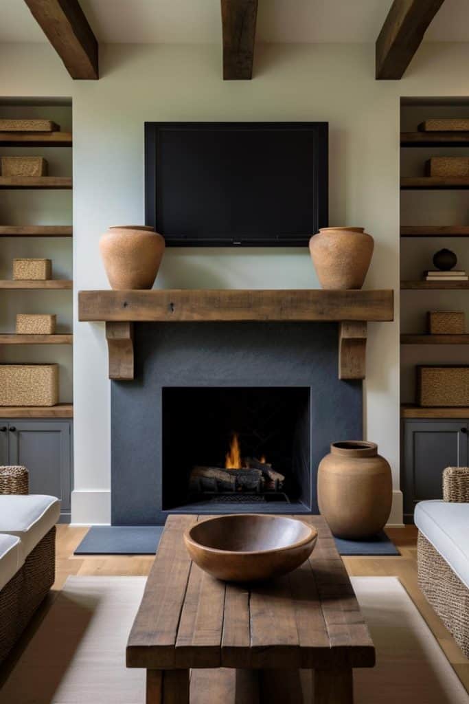 30 Ways To Decorate Your Fireplace With Built-Ins on Each Side