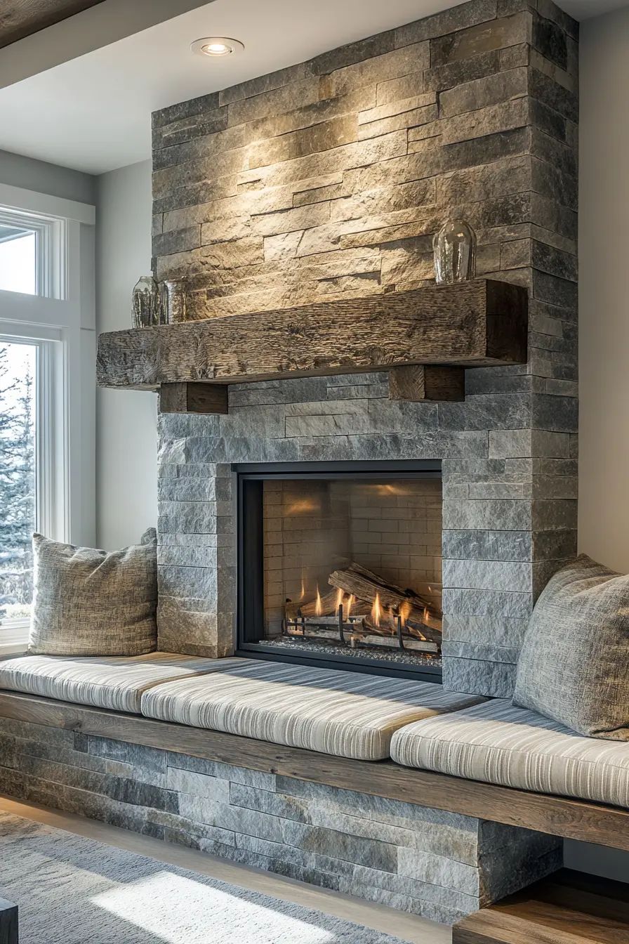 40 Timeless Stone Fireplace Ideas for Every Home Style | VIVA