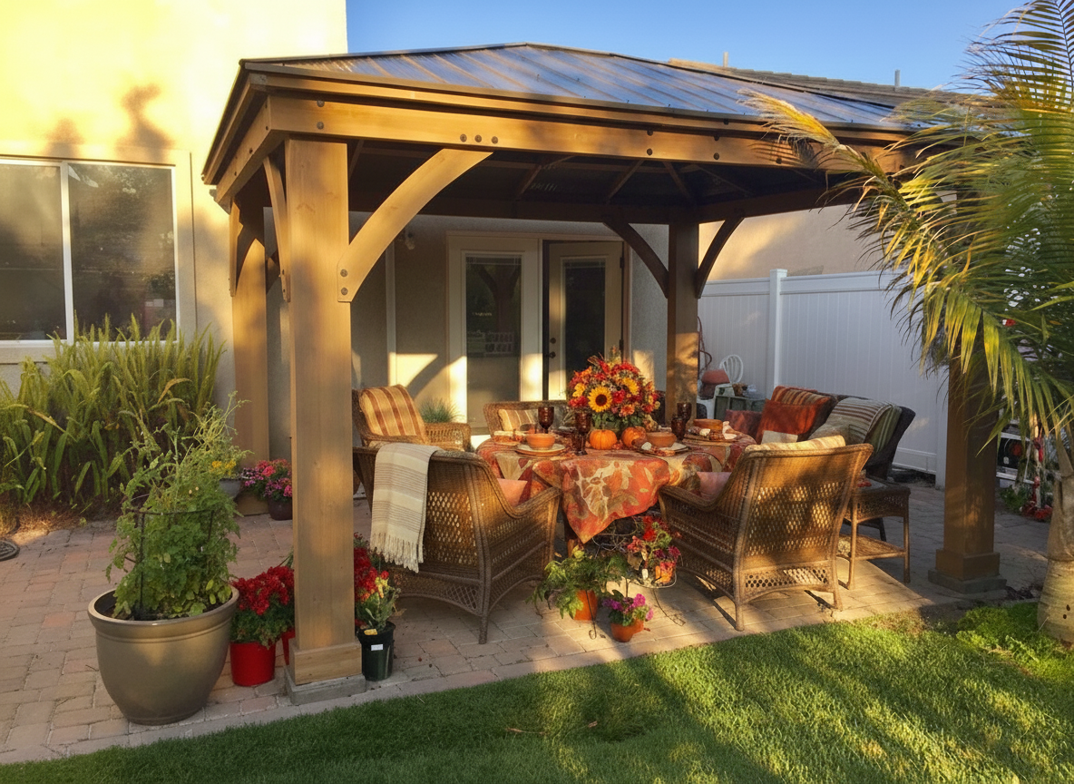 5 Outdoor Fall Decorating Ideas for Your Gazebo | Yardistry
