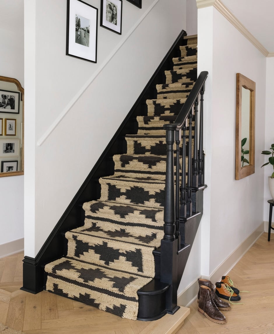 9 Black Stair Railing Ideas Inspiring Drama in Our Foyer - Bless'er House