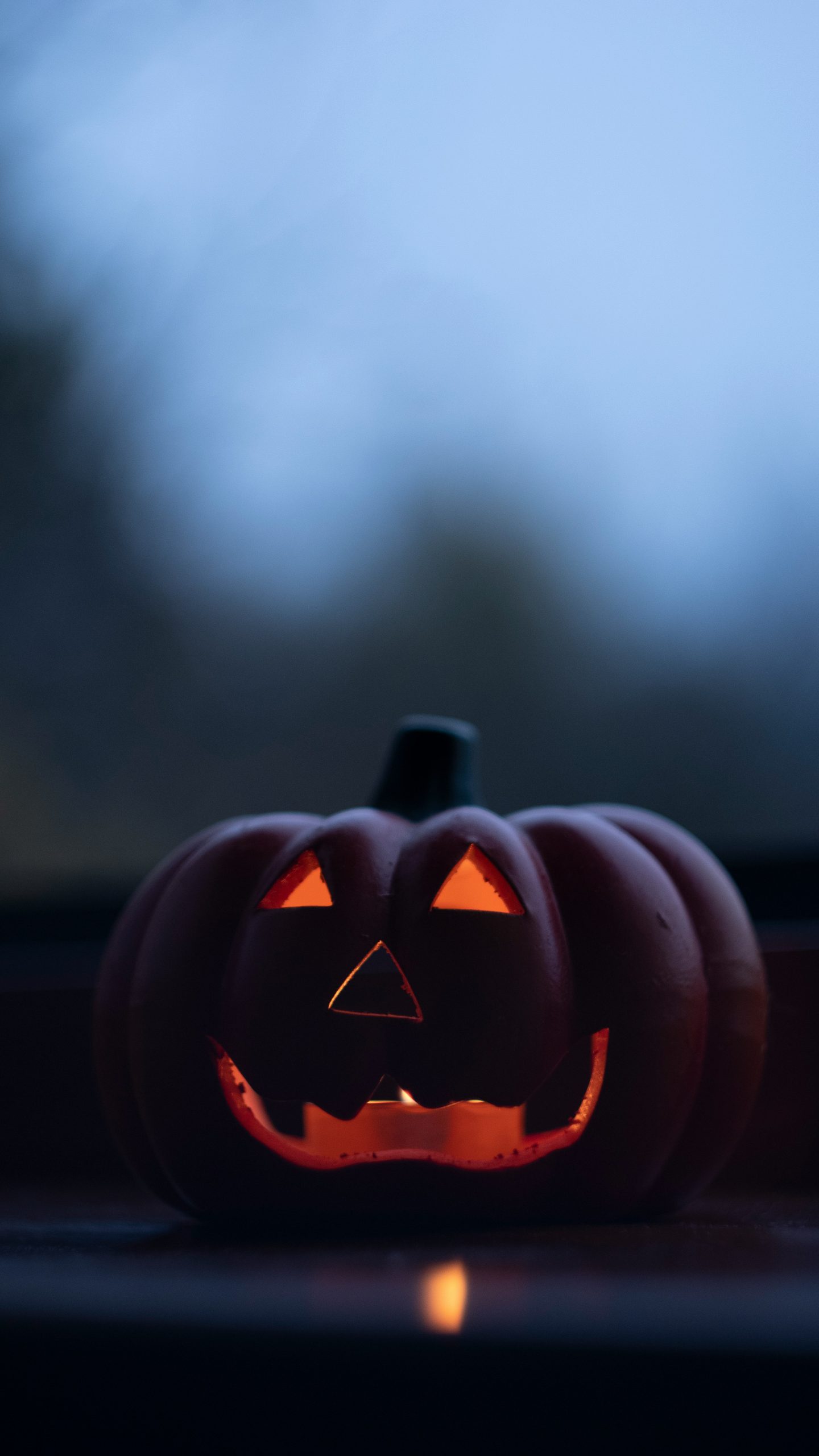 a carved pumpkin with a face