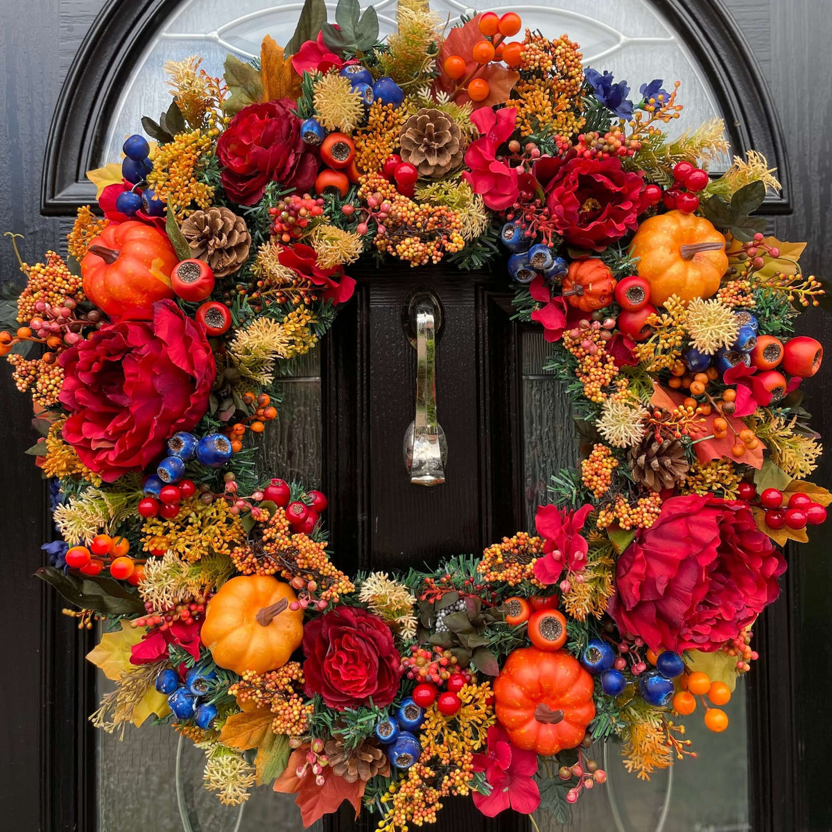Autumnal Wreaths Front Door Unique Handmade Autumn Door Wreath For Front Door Large Rustic Farmhouse Welcome