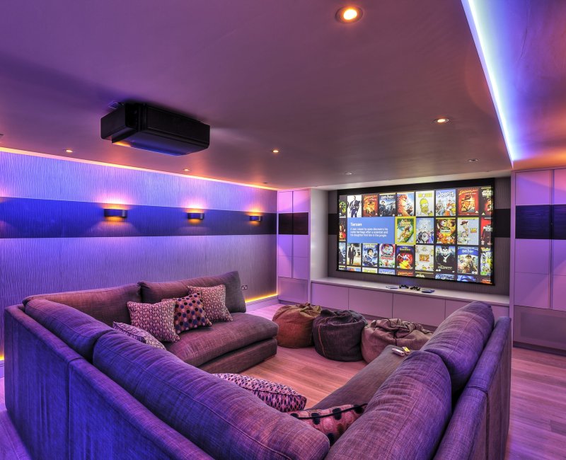 Basement Cinema Conversion Design and Install in Kent