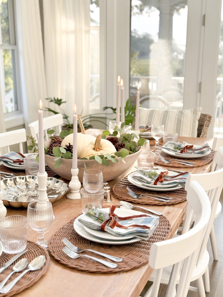Best Ideas to Create a Coastal Thanksgiving Table - CASS Design Co.