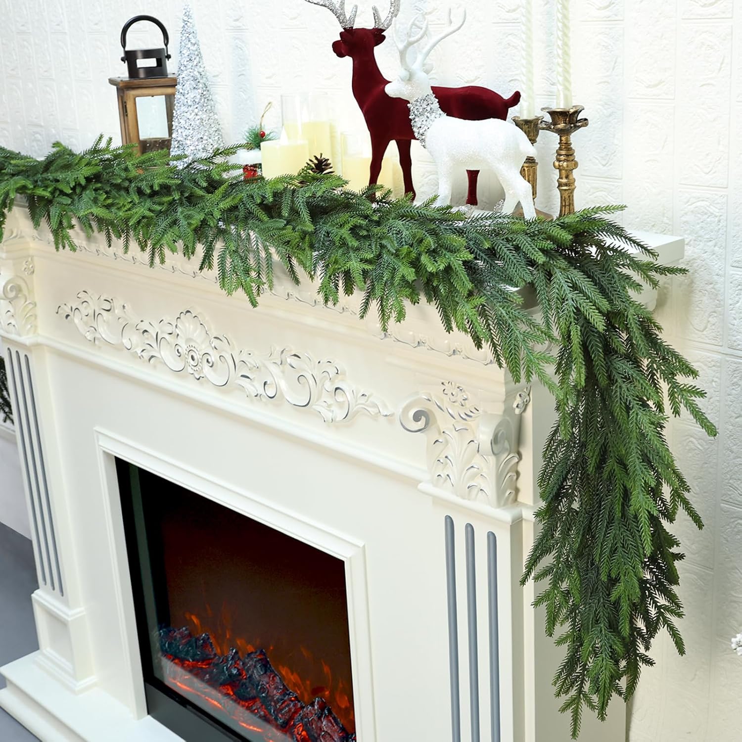 Christmas Garland Styling for Mantels, Stairs & Doors