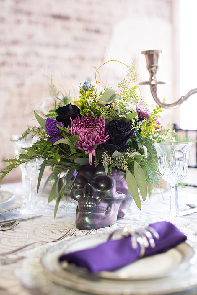 Elegant Halloween Tablescape