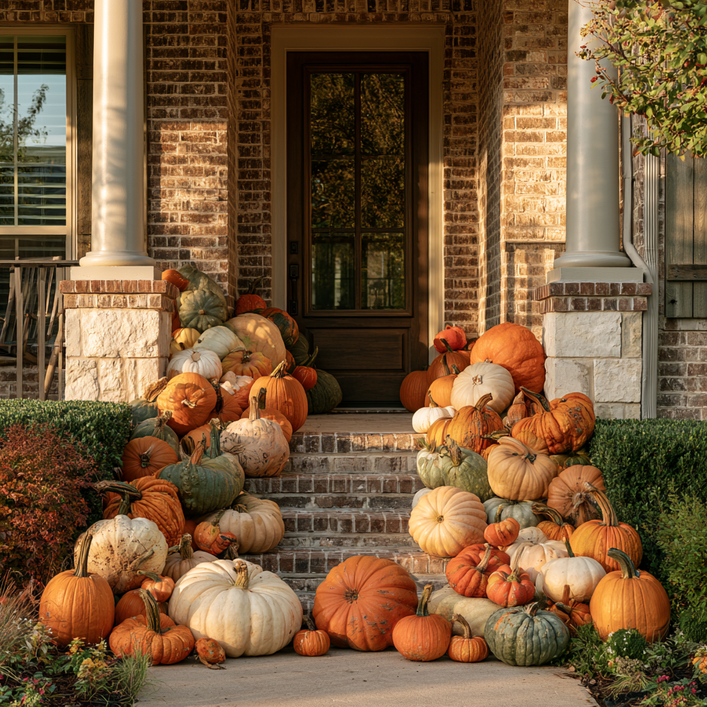 Fairy Tale Porches — Luxury Heirloom Pumpkin Installations