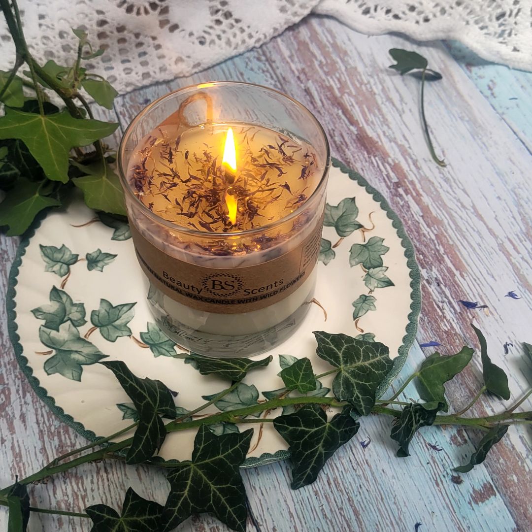 Fall Candle Flowers Long Low Candle Arrangement Seasonal Decorations Verwood
