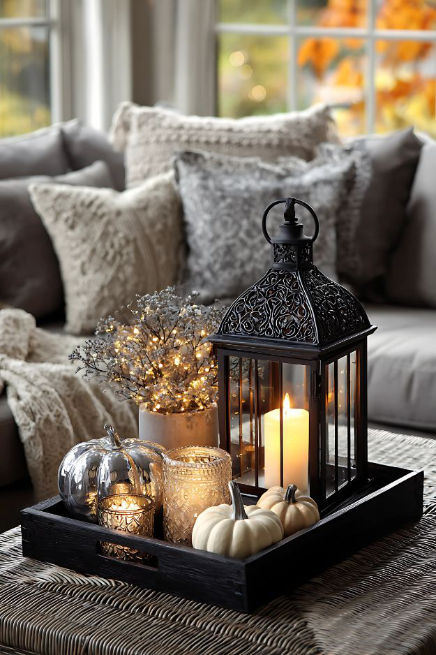 Fall Coffee Table Decor Ideas for a Warm Inviting Living Room - Our Happy Corner