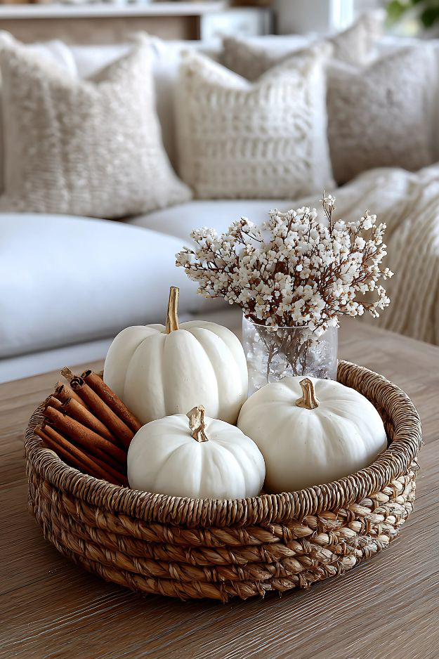 Fall Coffee Table Decor Ideas for a Warm Inviting Living Room - Our Happy Corner