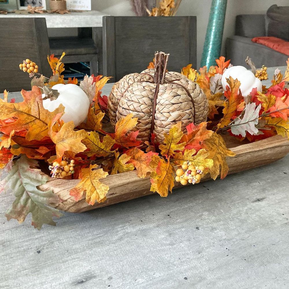 Fall Dough Bowl Centerpiece How To Style A Holiday Rustic Dough Bowl With Natural Elements Master'Pieces' Of My Life