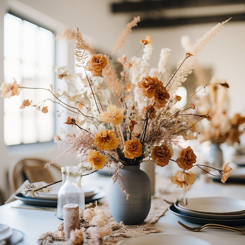 Fall Floral Arrangements Dining Room Embracing Autumn: Exquisite Fall Floral Arrangements