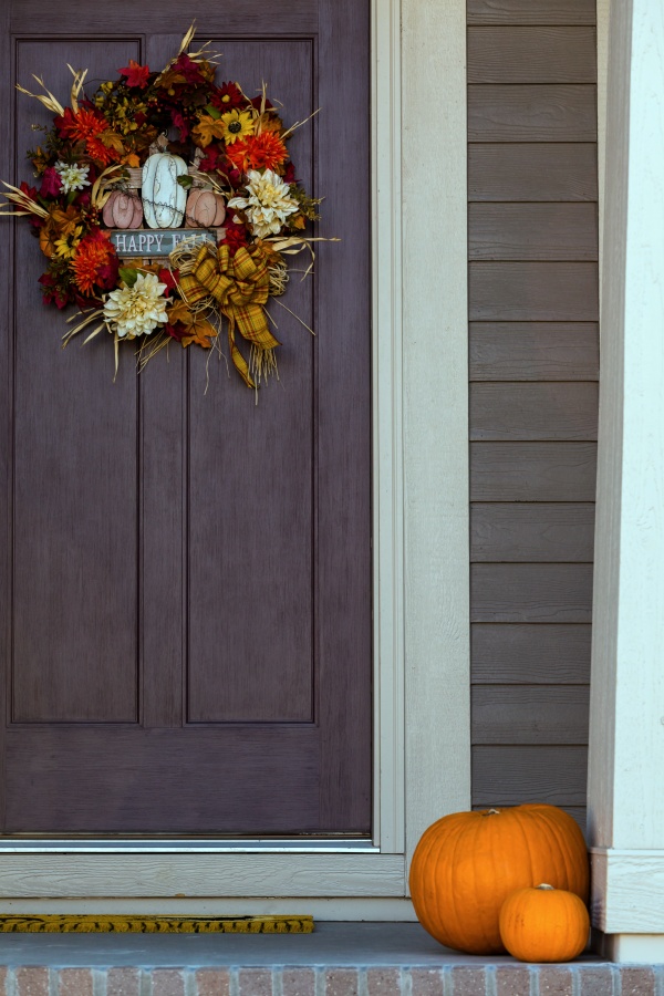 Fall Front Door Decor - Town & Country Living