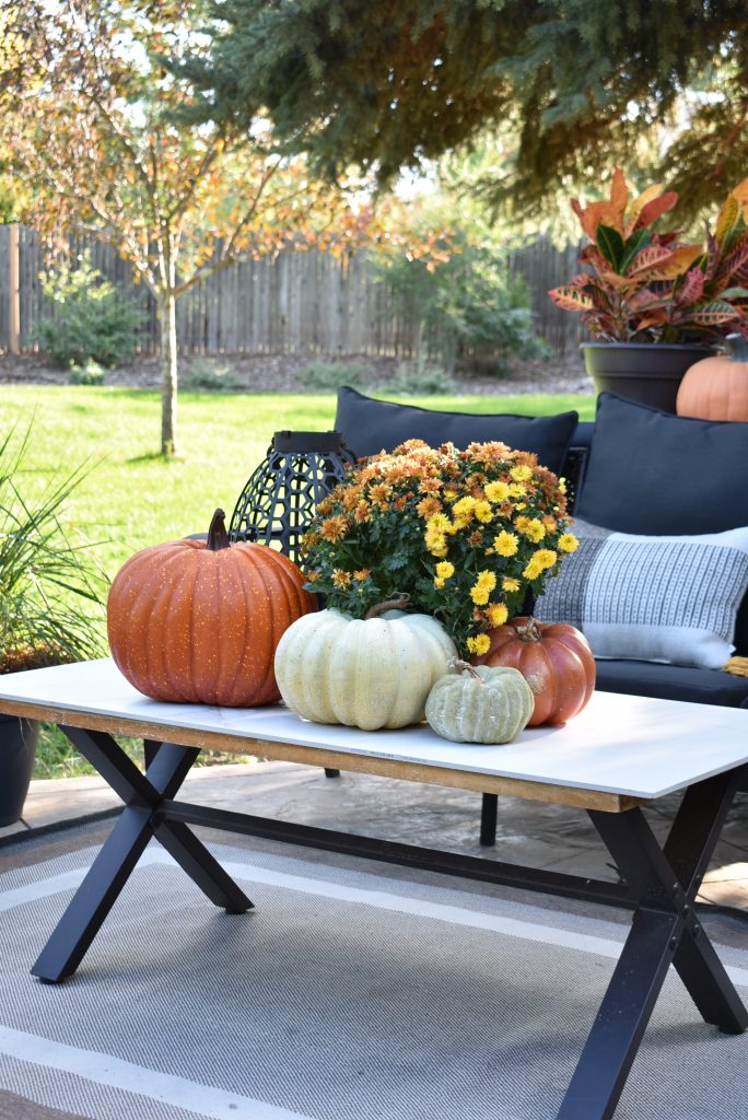 Fall Front Porch Tables Fall Patio Decorating Ideas With Warm Tones Home With Holliday
