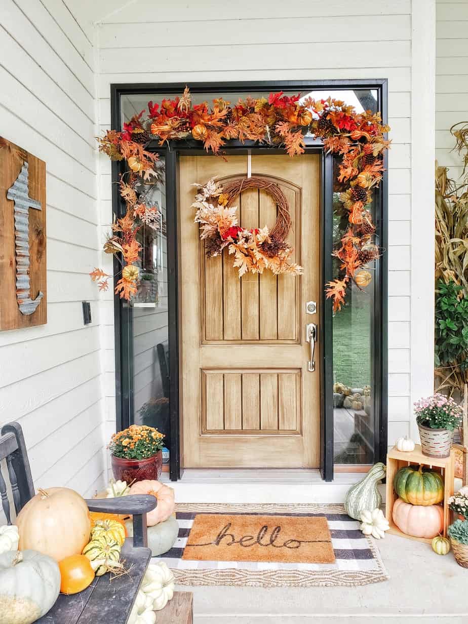 Fall Front Porch/Door Ideas - Truemans Treasures