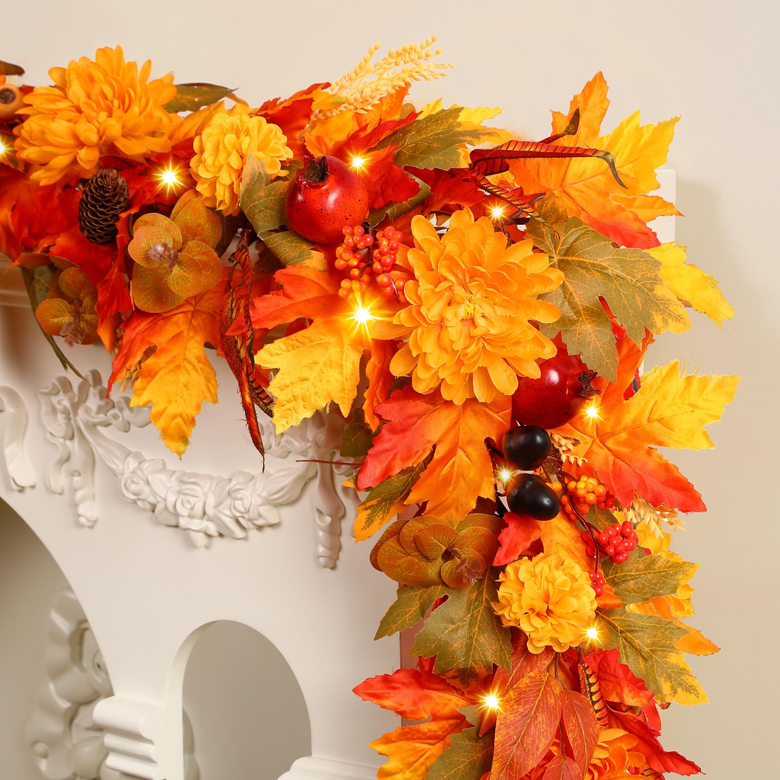 Fall Garland | Autumn Charm For Any Space - All The Fall Things